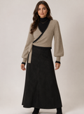 Beige Wrap Sweater