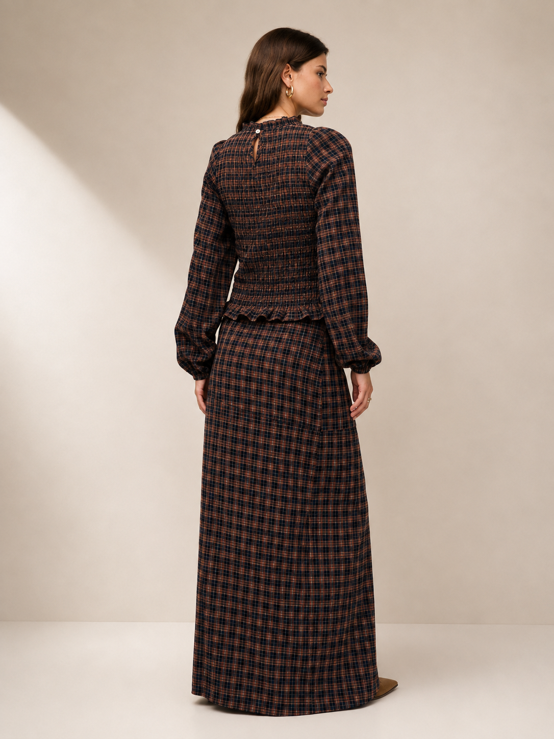 Two Piece Dressy Plaid Set
