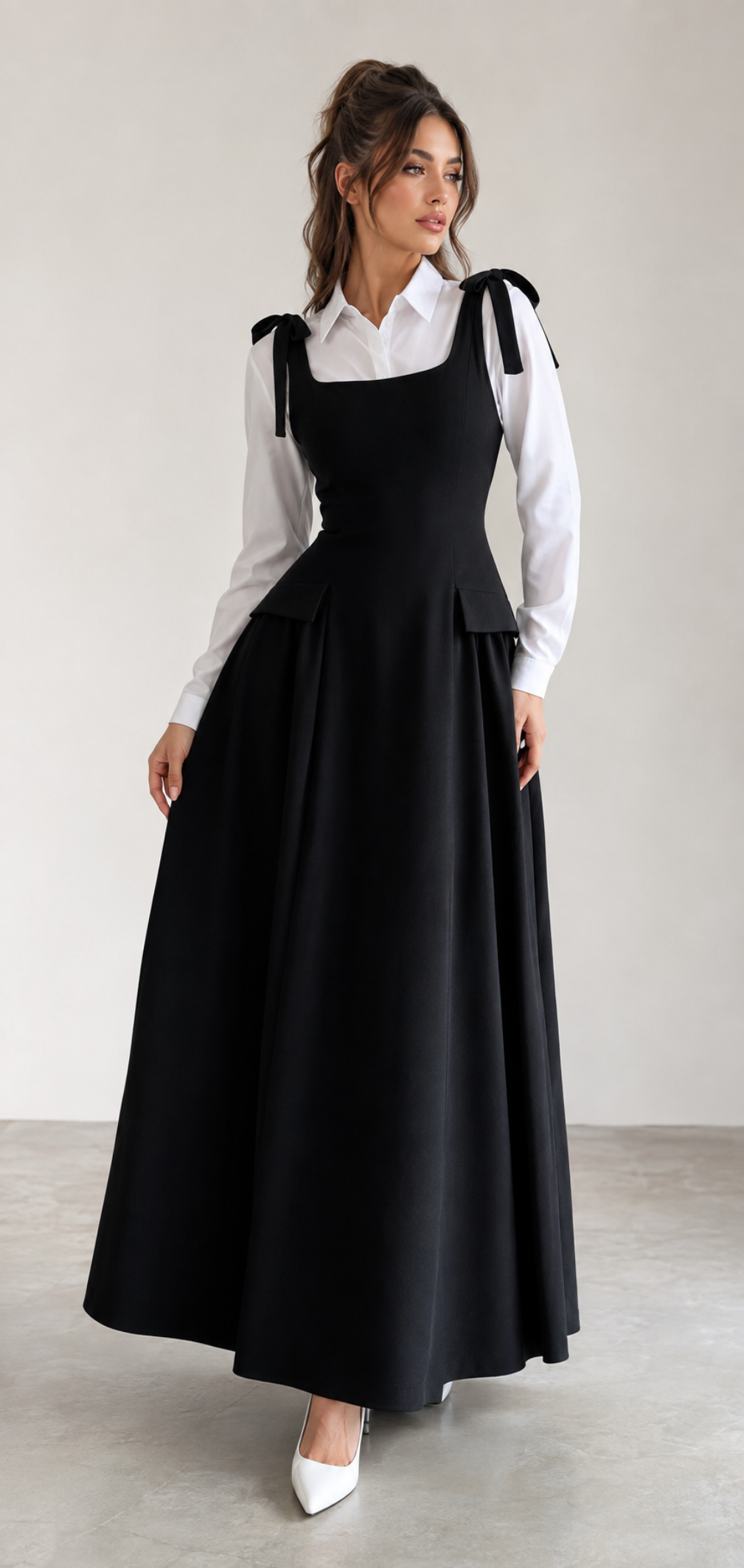 Black Jumper With Bows