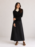 Black Scallop Cardigan
