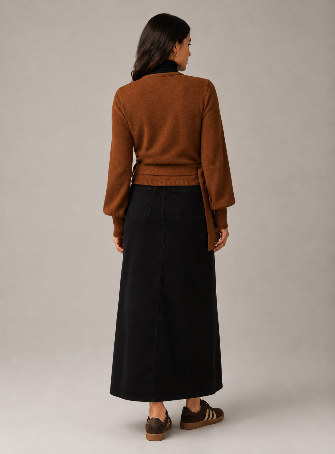Rust Wrap Sweater