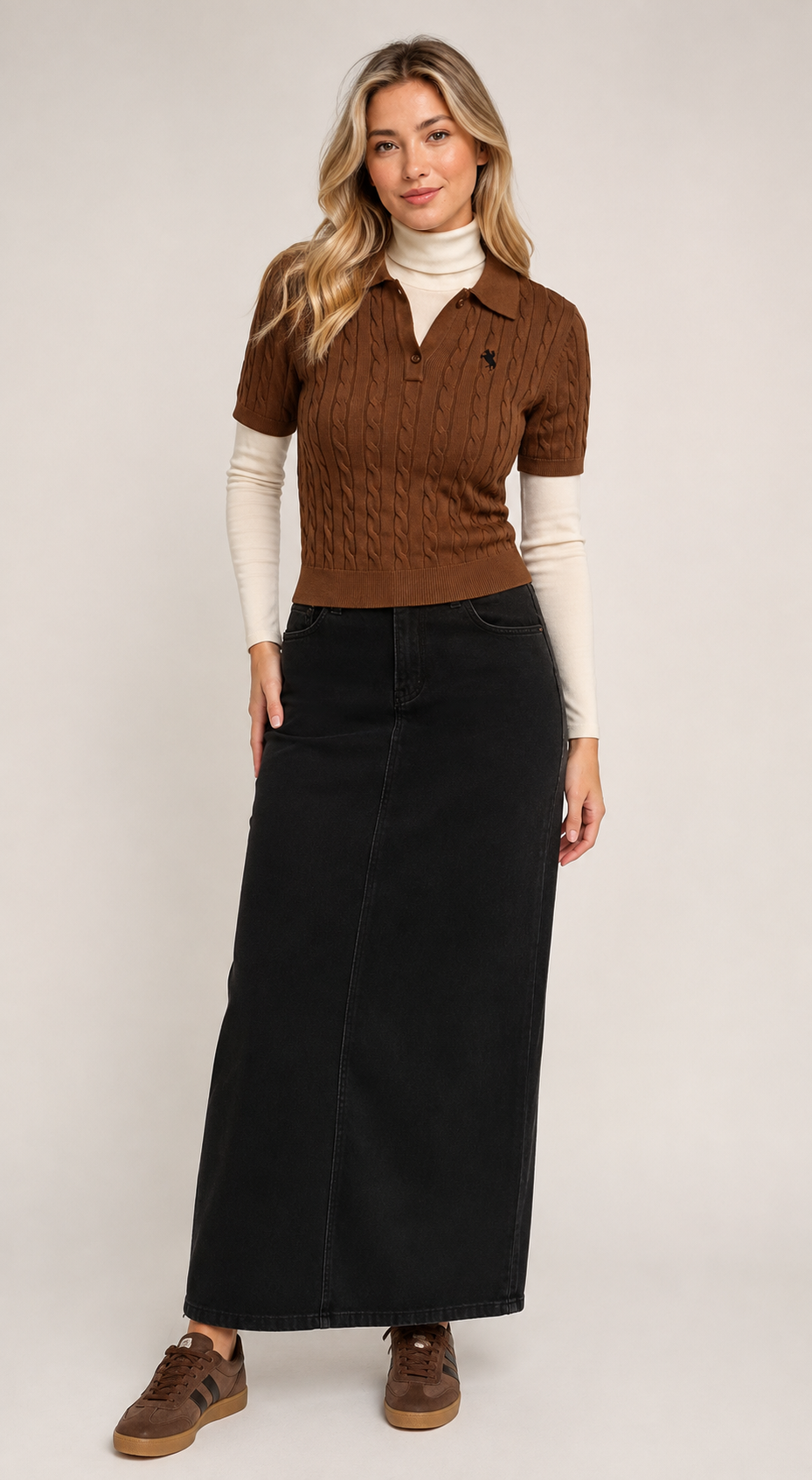 Brown Polo Sweater