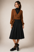 Rust Wrap Sweater